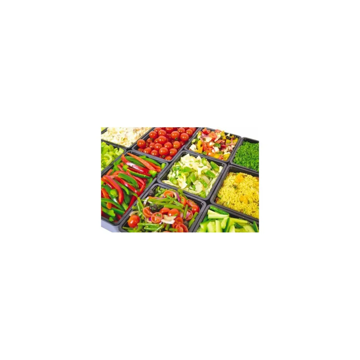 Saladier rectangulaire Chunky Crock mélaminé noir 1,5 L