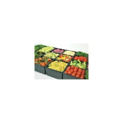 Saladier rectangulaire Chunky Crock mélaminé noir 2 L