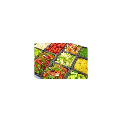 Saladier rectangulaire Chunky Crock mélaminé noir 2 L