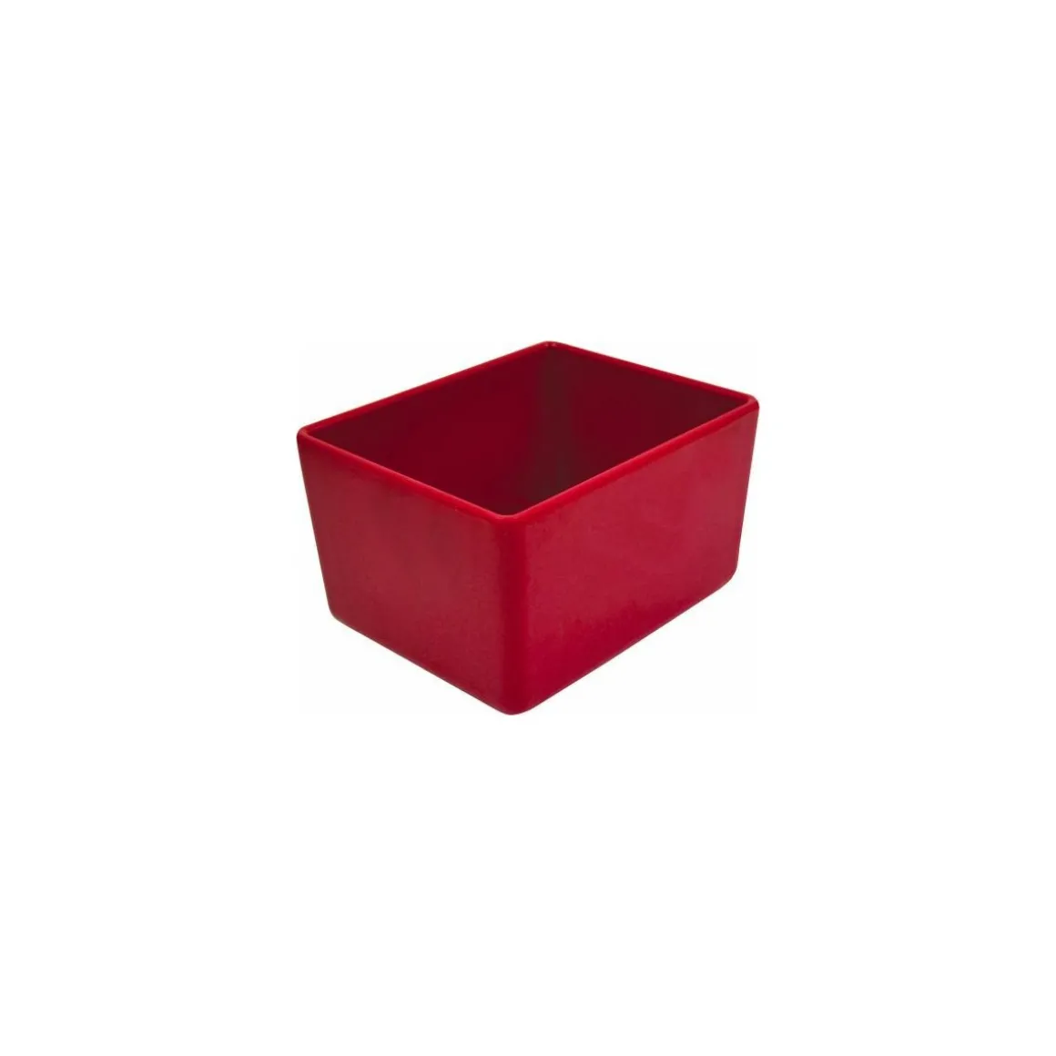Saladier rectangulaire Chunky Crock mélamine rouge 3,2 L