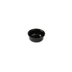 Saladier rond plexi noir pour kit carrousel ø 22 cm H. 8 cm