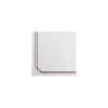 Serviette celisoft avec liseré bordeaux 40 x 40 cm - par 50