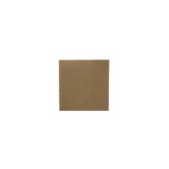 Serviette cocktail double point chocolat 20 x 20 cm - par 100