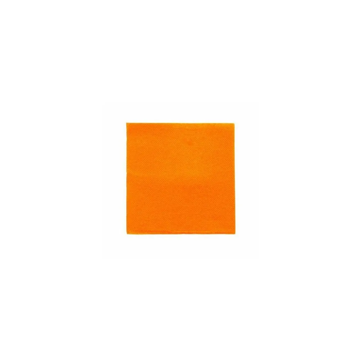 Serviette cocktail double point ouate orange 20 x 20 cm - par 100