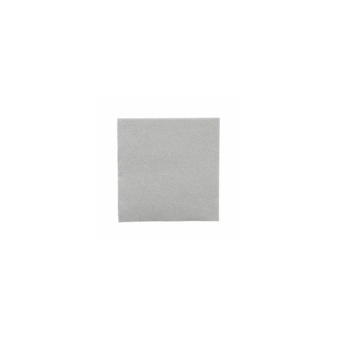Serviette cocktail double point ouate grise 20 x 20 cm - par 100
