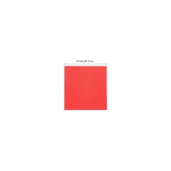 Serviette cocktail double point rouge 20 x 20 cm - par 100