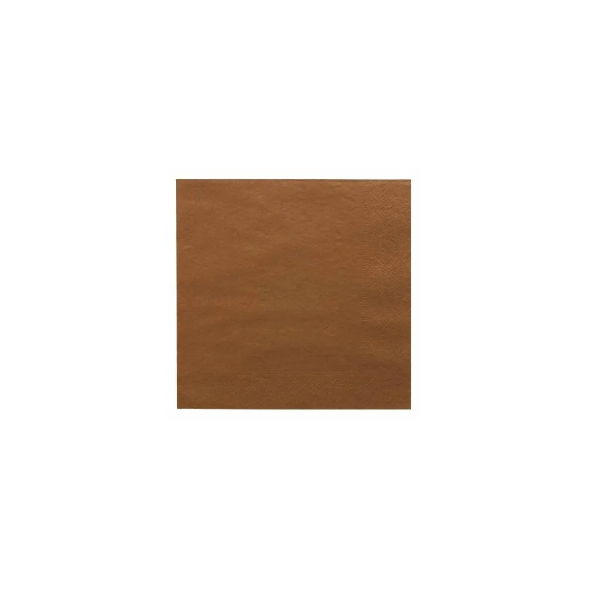 Serviette ouate chocolat 39 x 39 cm - par 100