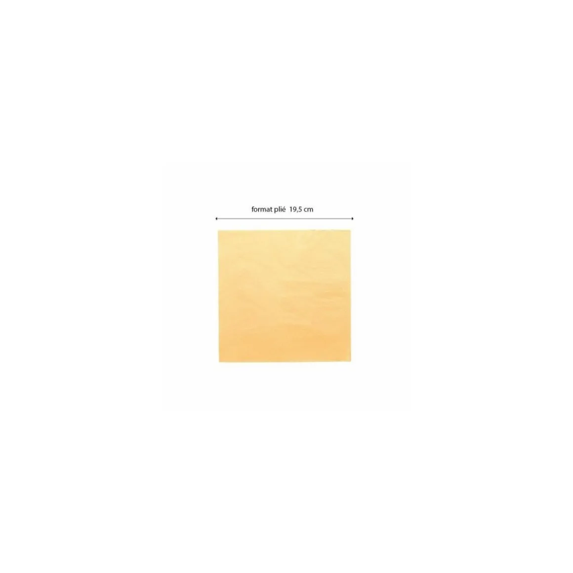 Serviette ouate ivoire 2 feuilles 39 x 39 cm - par 100