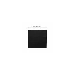 Serviette ouate noire 2 feuilles 39 x 39 cm - par 100
