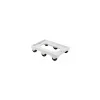 Socle rouleur 6 roues chape acier