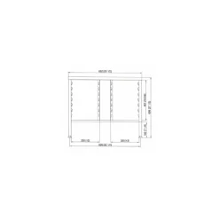 Soubassement II pour iCombi 6 et 10 niveaux GN1/1