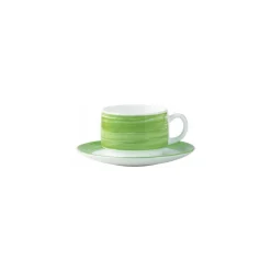 Soucoupe brush verte ø 14 cm - par 6