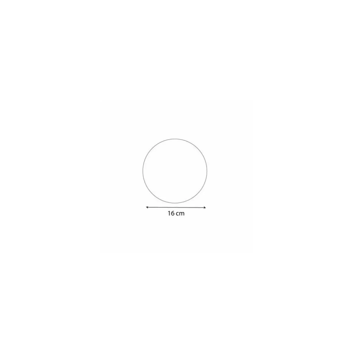 Support carton rond or double face Ø 16 cm - par 100