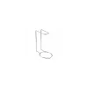 Support de présentation plat en inox 23 x 19 x 12,9 cm