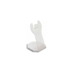 Support étiquette plastique transparent H 8,5 cm - par 10