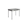 Table centrale démontable inox 180 x 70 x 90 cm