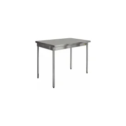 Table centrale démontable inox 160 x 70 x 90 cm