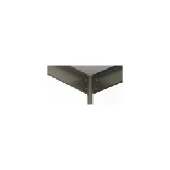 Table centrale démontable inox 120 x 70 x 90 cm