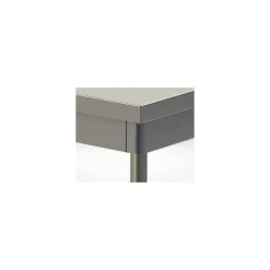 Table centrale démontable inox 120 x 70 x 90 cm