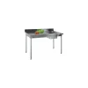 Table chef cuve à droite L. 1,2 m