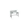Table de préparation inox 140 x 60 cm dosseret 40 cm