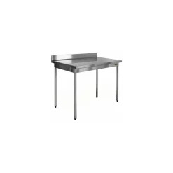 Table inox démontable à dosseret 150 x 70 x 90 cm