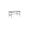 Table inox à hauteur variable 150 x 70 cm