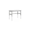 Table inox à hauteur variable 140 x 70 cm