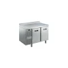 Table inox réfrigérée ZJ2 2 portes 265 L avec dosseret 124 x 70 x 85 cm