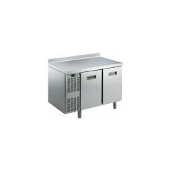 Table inox réfrigérée ZJ2 2 portes 265 L avec dosseret 124 x 70 x 85 cm