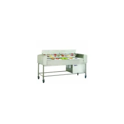 Table laminaire Labo System 5 plaques H. 108 x L. 209 x l. 70 cm