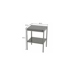 Table multi-services inox sur vérins