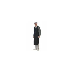 Tablier jetable noir PEHD 50 µ 70 x 120 cm - par 50