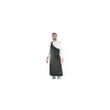 Tablier parisien Basile polycoton noir Talbot 117 cm