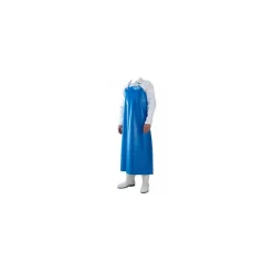 Tablier poissonnerie bleu vinyle 350 µ 115 cm