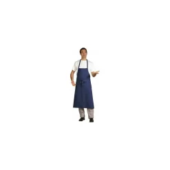Tablier valet bleu coton 100 cm
