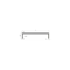 Étagère murale pleine 100 x 30 cm