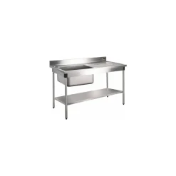 Étagère pour table inox 200 x 70 cm