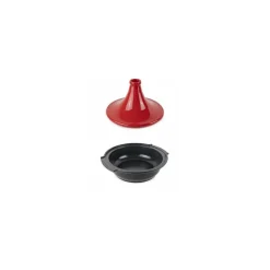 Tajine induction Atlas alu et céramique rouge Ø 30 cm