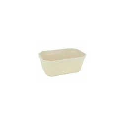 Terrine rectangulaire plastique beige 25 cl - par 100