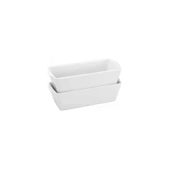 Terrine rectangulaire porcelaine blanche 125 cl