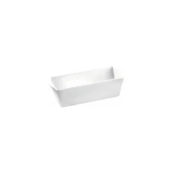 Terrine rectangulaire porcelaine blanche 125 cl