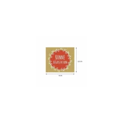 Étiquette adhésive "Bonne dégustation" 3,5 x 4 cm - par 500