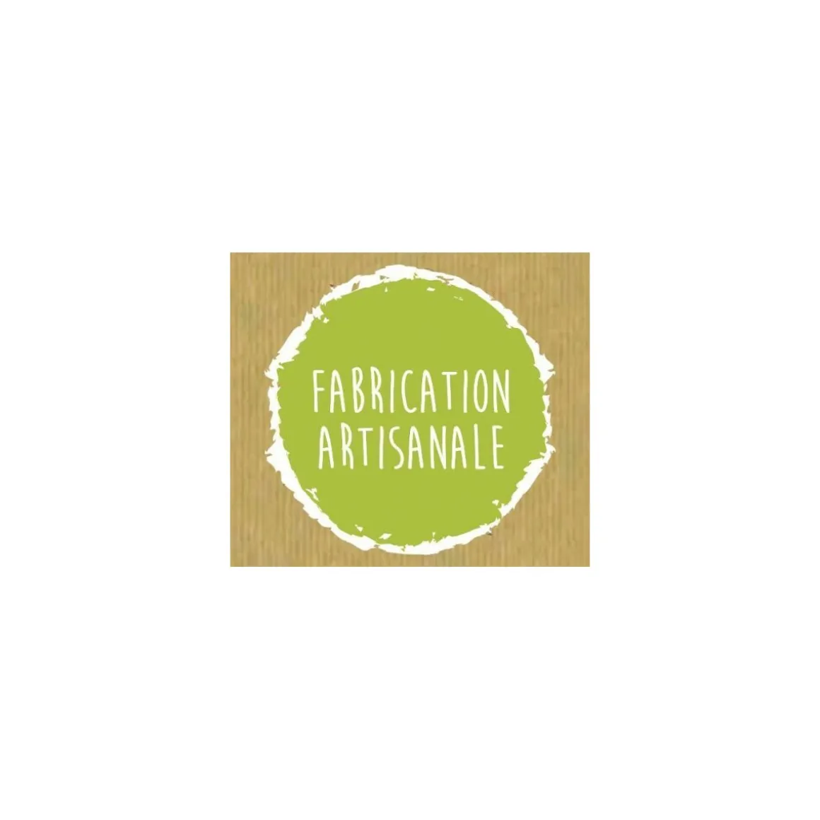 Étiquette adhésive "Fabrication artisanale" 3,5 x 4 cm - par 500