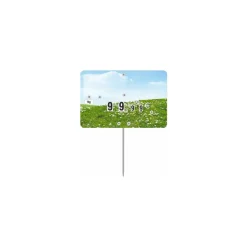 Étiquette "Champêtre neutre" sans texte à pique et tournette 10,6 x 8,7 cm - par 10