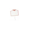 Étiquette cordon rouge à pique sans tournette 8,7 x 10,6 cm - par 10