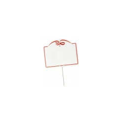 Étiquette cordon rouge à pique sans tournette 8,7 x 10,6 cm - par 10