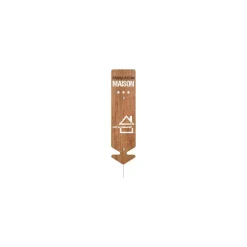 Étiquette flèche "Fabrication maison" 22 cm - par 5