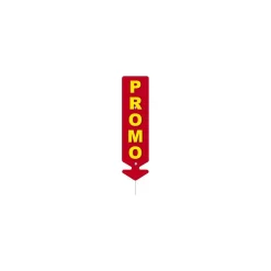 Étiquette flèche "Promo" 22 cm - par 5