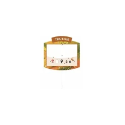 Étiquette "Marché champêtre traiteur" sans texte 10 x 10,5 cm - par 10